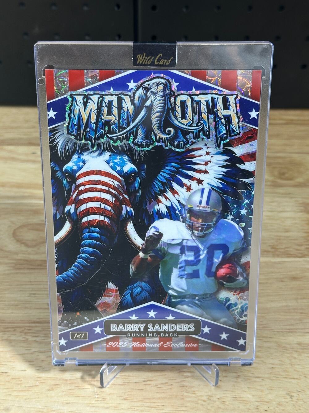2025 Wild Card Alumination Mammoth Barry Sanders 1 Of 1